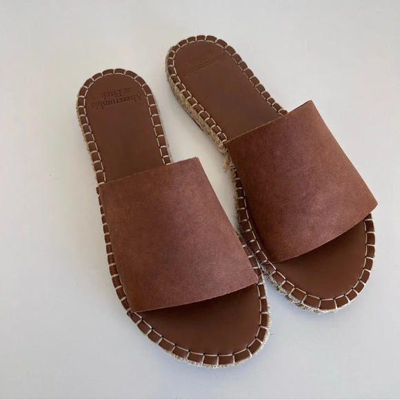 Abercrombie & Fitch Brown Espadrille Sandals - Picture 1 of 11